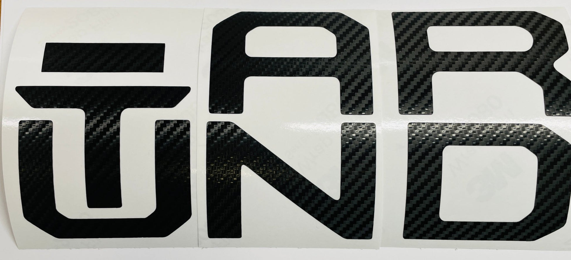 Carbon Fiber Textured Vinyl Letter Decals for 2014-2023 Tundra Tailgate - TVD Vinyl Decals