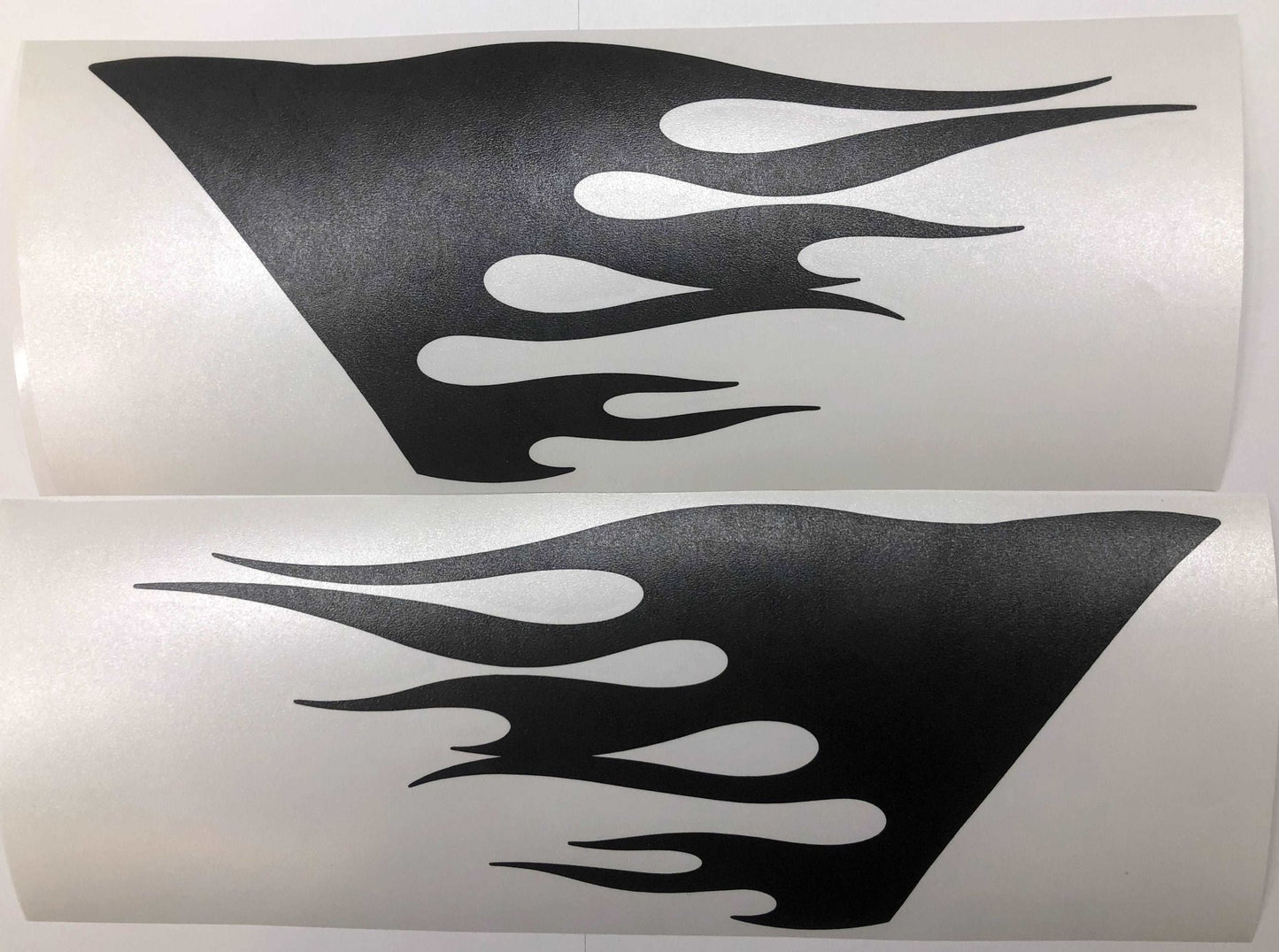 Premium Cast Matte Black Vinyl Flame Decals for Wrangler JL and Gladiator Fender Ventsx2 - TVD Vinyl Decals