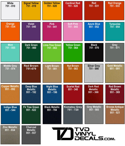 Premium Cast Vinyl Decal Inlays for 2011-2024 4Runner Limited/TRD Sport Wheels x4 - TVD Vinyl Decals