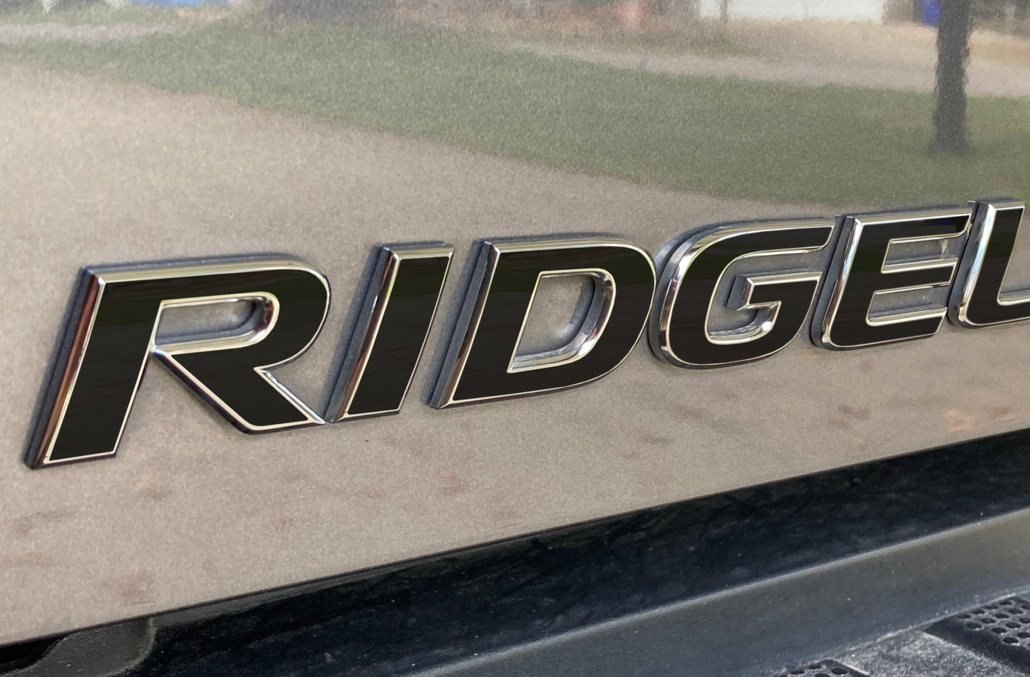 Premium Cast Vinyl Decal Letter Inlays for 2017-2023 Ridgeline Tailgate Emblems - TVD Vinyl Decals