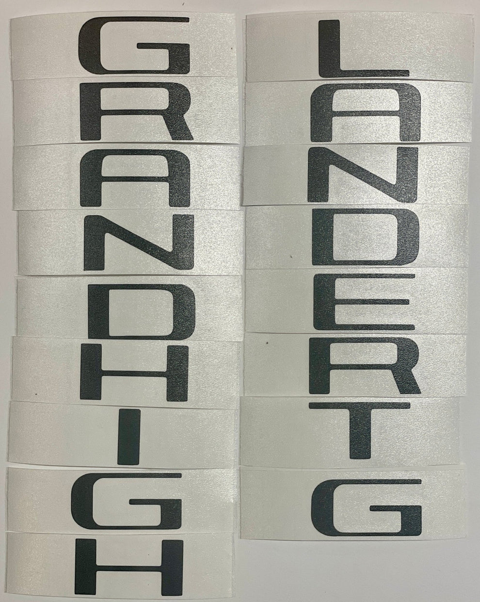 Premium Cast Vinyl Decal Letter Inlays for 2024-2026 Grand Highlander ...
