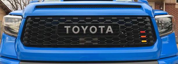 Premium Cast Vinyl Heritage Decals for 2017-2021 Tundra TRD PRO Grille - TVD Vinyl Decals