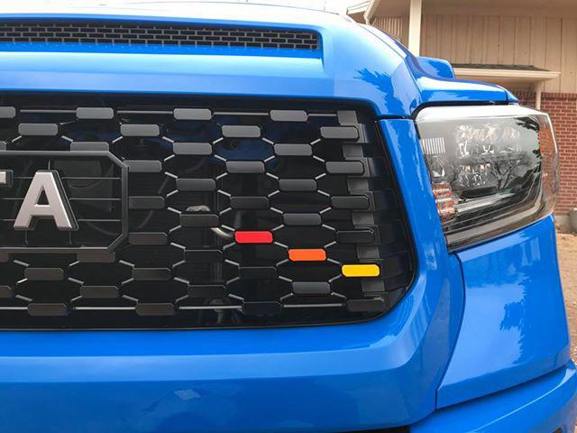 Premium Cast Vinyl Heritage Decals for 2017-2021 Tundra TRD PRO Grille - TVD Vinyl Decals