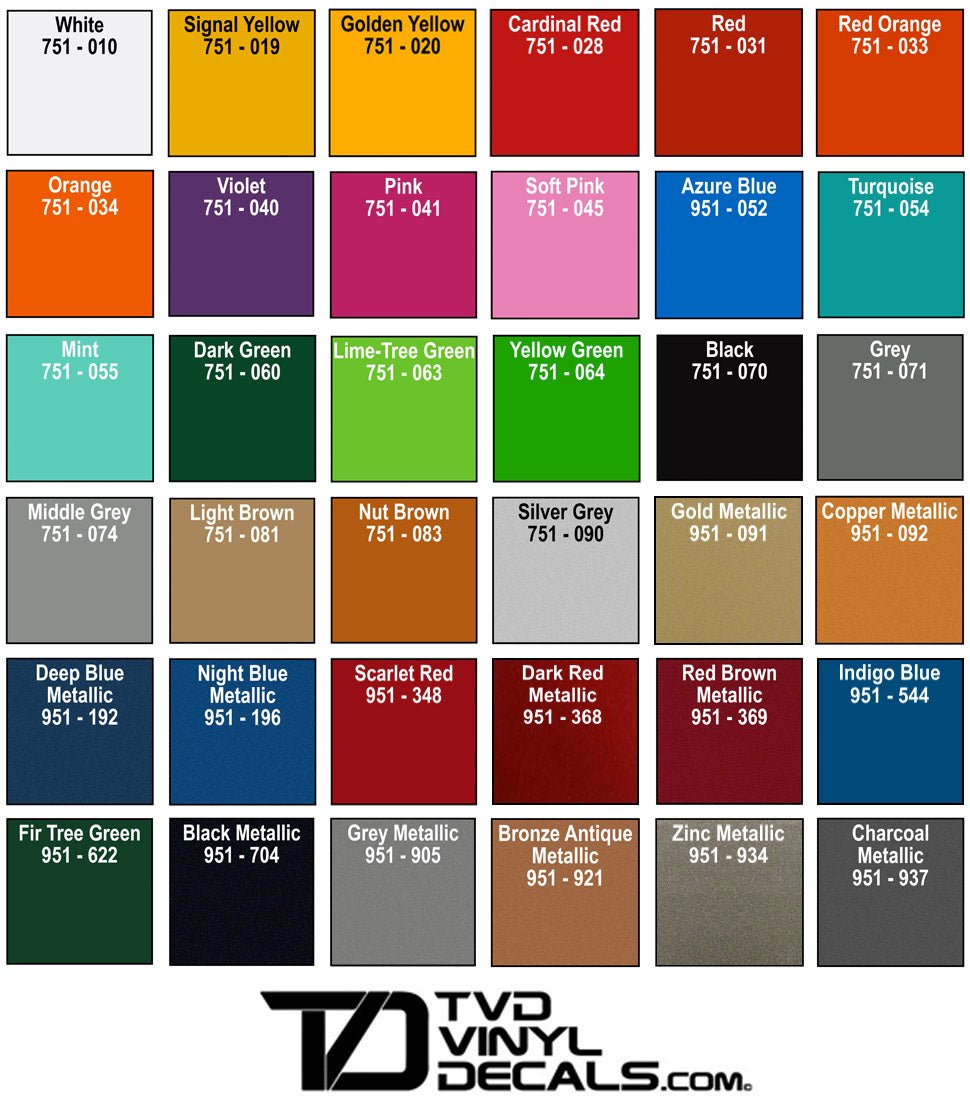 Premium Cast Vinyl Inlay Letter Decals for 2014-2022 Colorado Door and Tailgate Emblems - TVD Vinyl Decals