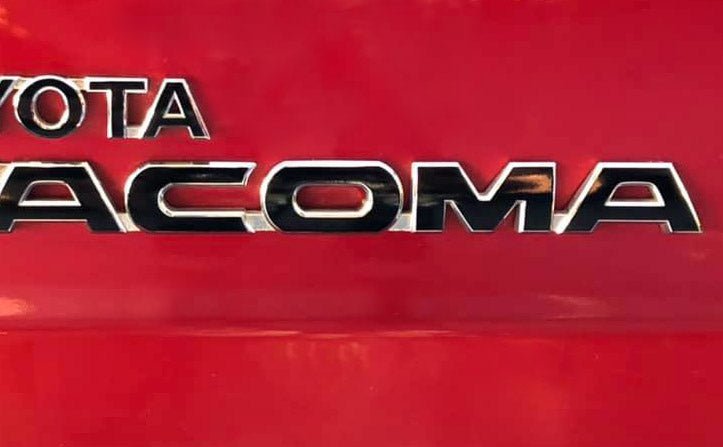 Premium Cast Vinyl Letter Decals for 2005-2015 Tacoma Door and Tailgate Emblems - TVD Vinyl Decals