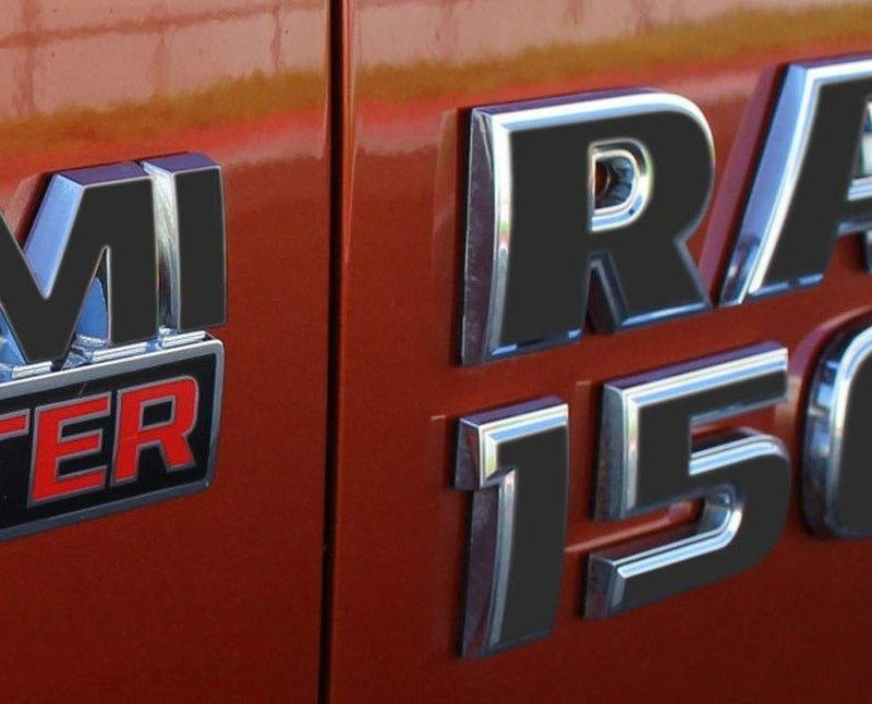 Custom Ram Lettering Premium Cast Vinyl Letter Decals for 2013-2018 RAM 1500/2500 Doors