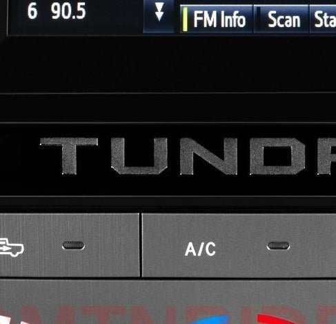 Premium Cast Vinyl Letter Decals for 2014-2021 Tundra Dashboard - TVD Vinyl Decals