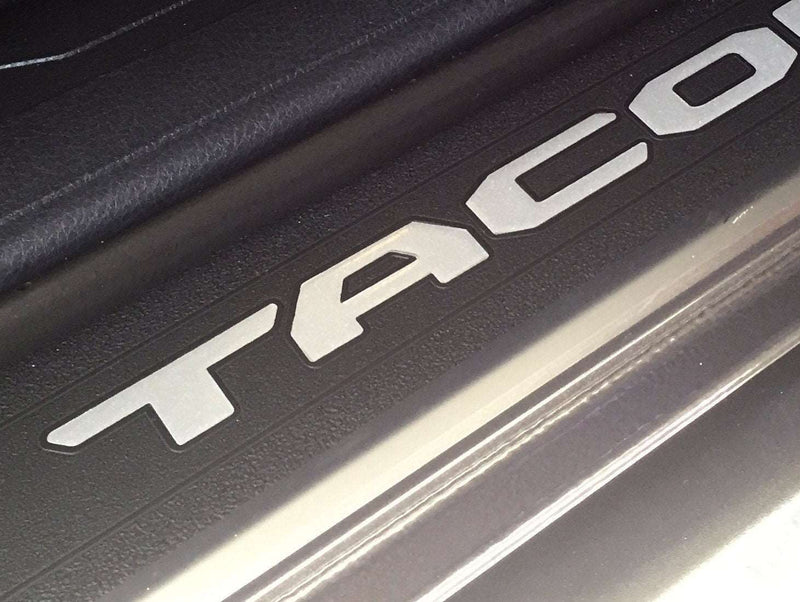 thumbnail image 2 of 4-Piece Tricolor Door Sill Protectors For Toyota Tacoma, Tundra, 4Runner, Rav4 2 of 4