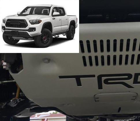 Premium Cast Vinyl Letter Decals for 2016-2023 Tacoma TRD Pro Skid Plate - TVD Vinyl Decals