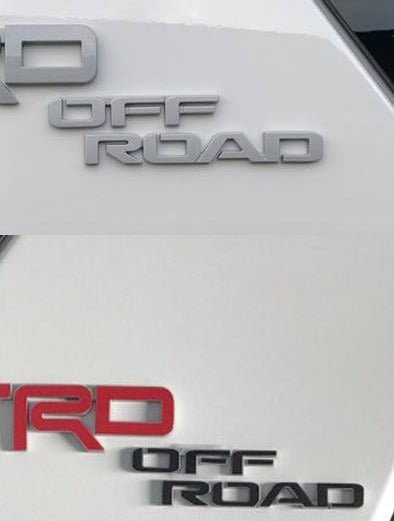 Premium Cast Vinyl Letter Decals for 2017-2023 4Runner TRD OFF ROAD C-Pillars - TVD Vinyl Decals