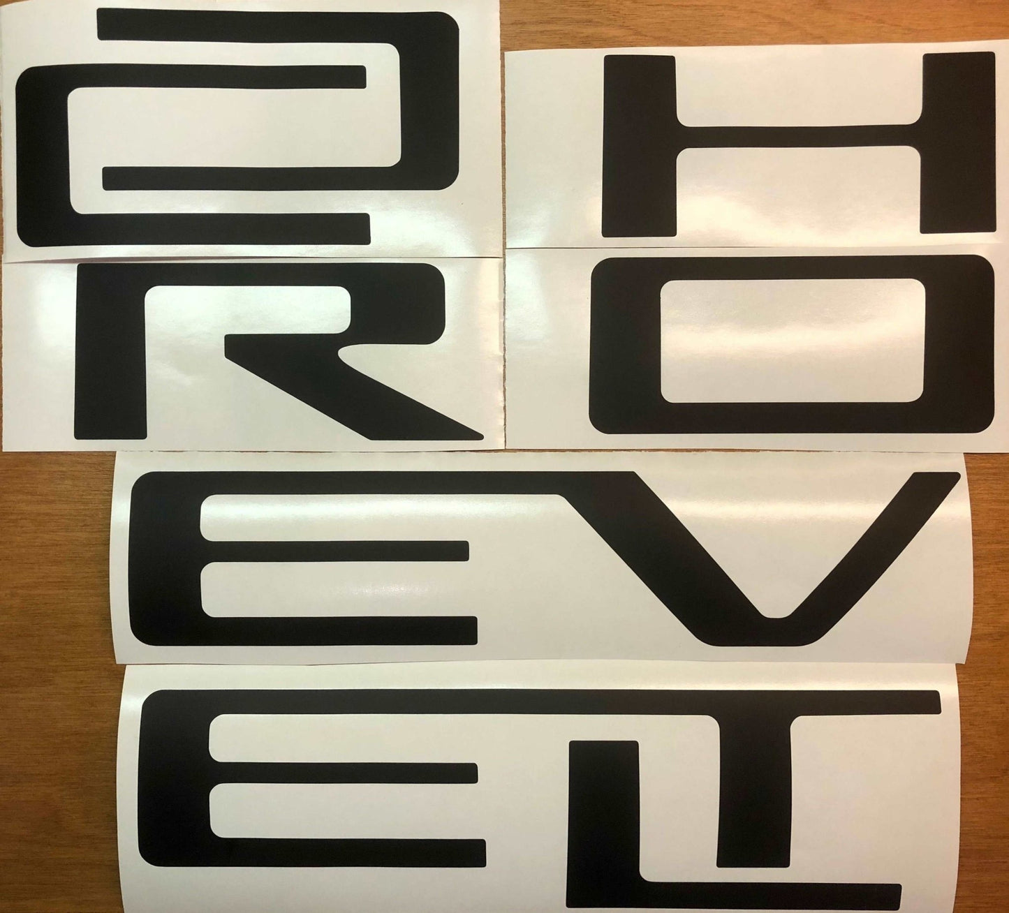 Premium Cast Vinyl Letter Decals for 2019-2023 Silverado Tailgate - TVD Vinyl Decals