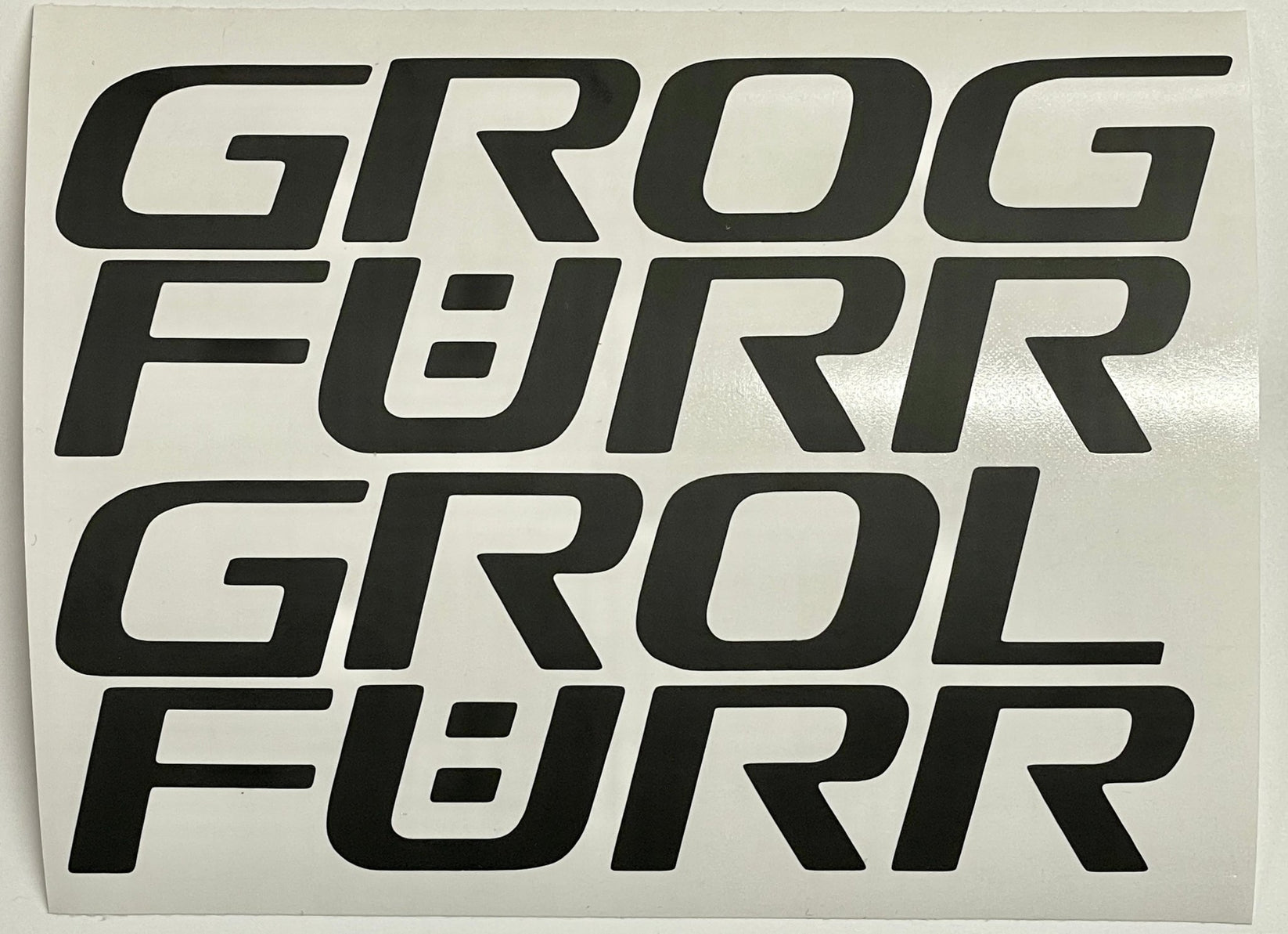 Vinyl Letter Decals for 2023 Corolla GRFour Rocker Panels TVD Vinyl