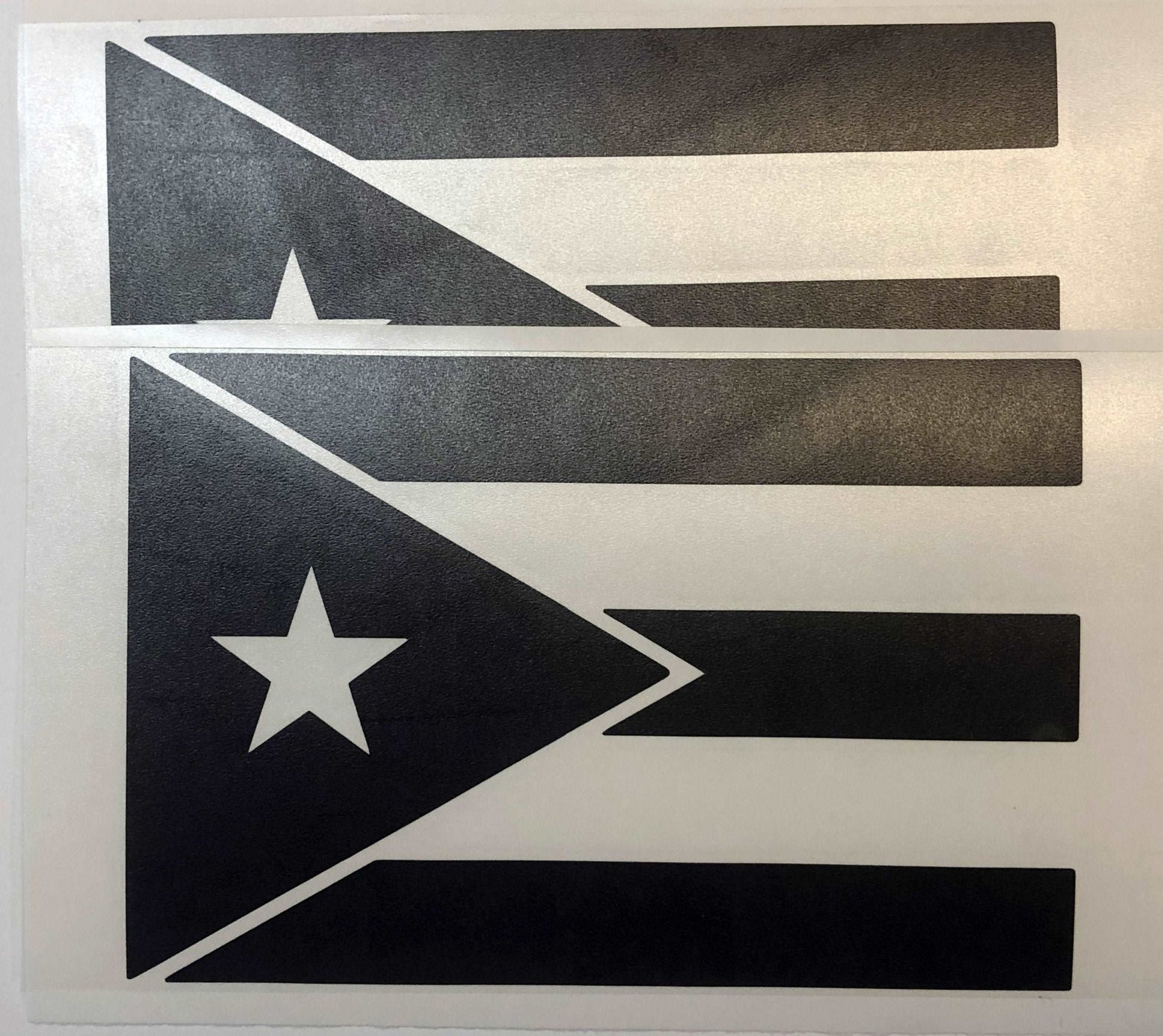 State Flag Decals - Premium Cast Matte Black Vinyl x2 - TVD Vinyl Decals